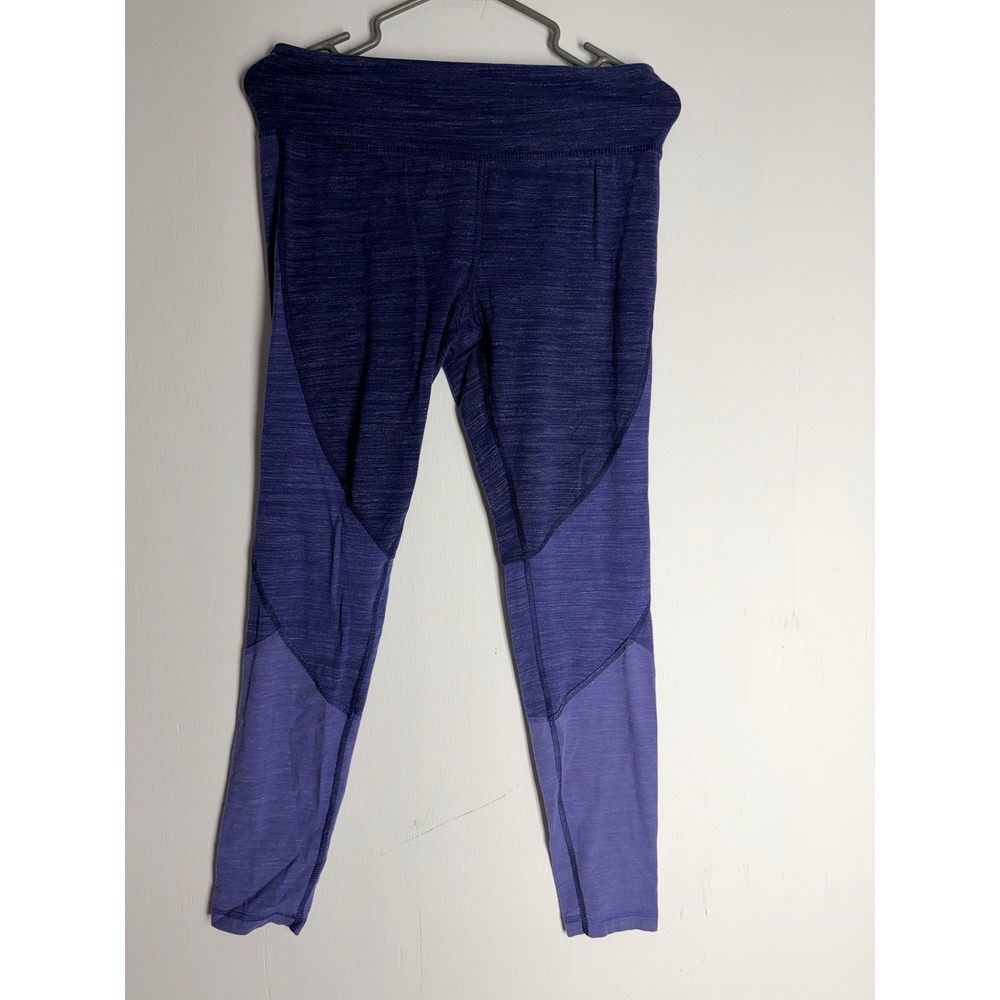 Athletic Works Blue Sapphire Heather Colorblock Leggings Small 4-6 AWL47145